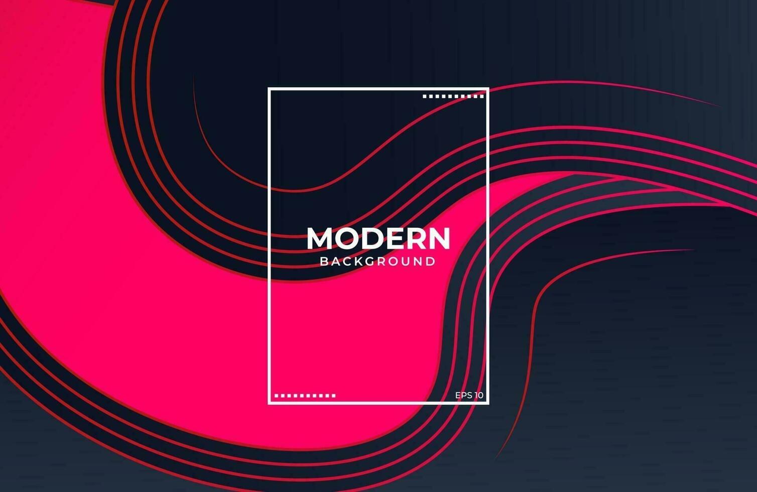 Elegant background with fluid shapes in black red color vector
