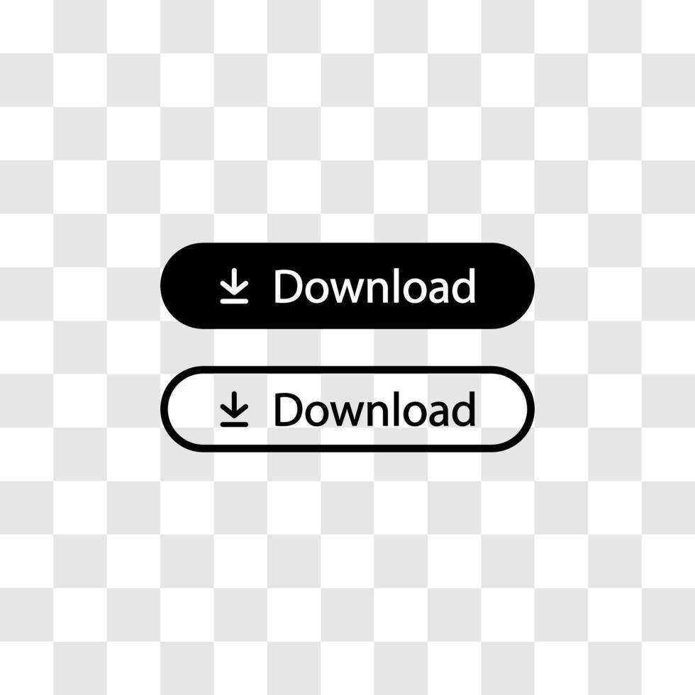 download push button icon on web elements vector