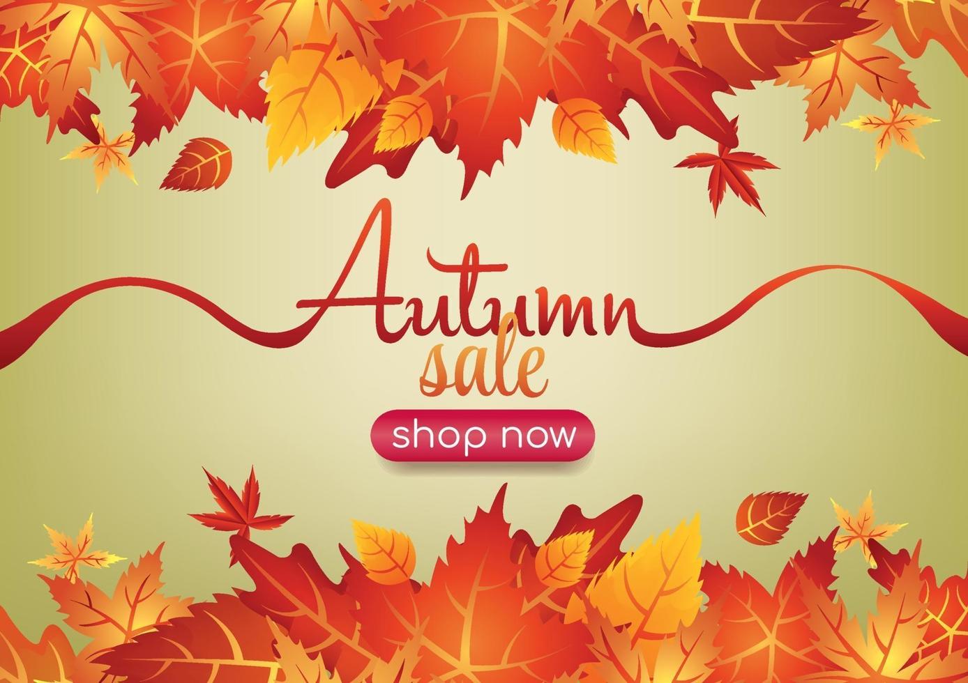 autumn fall art background vector