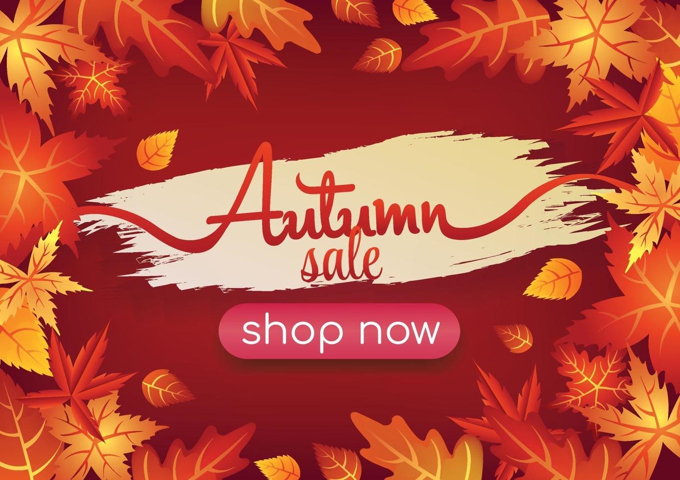 autumn fall season abstract art vector