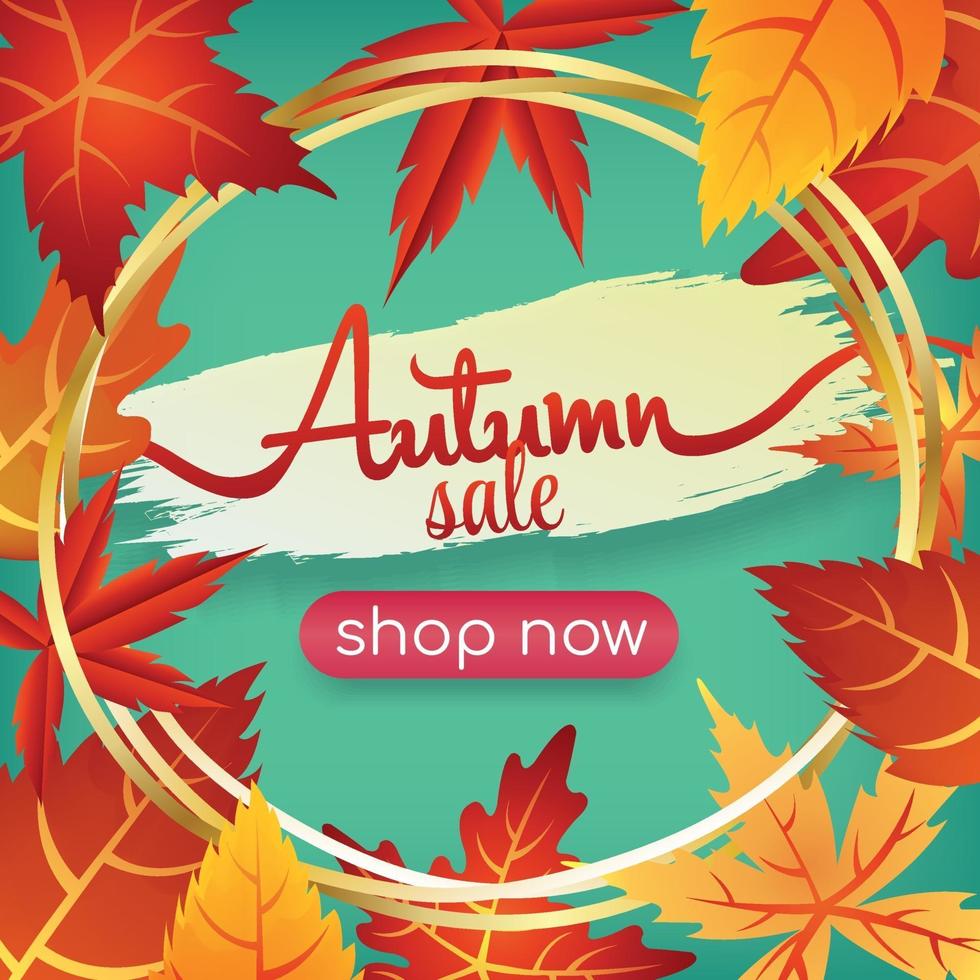 autumn season art abstract vector