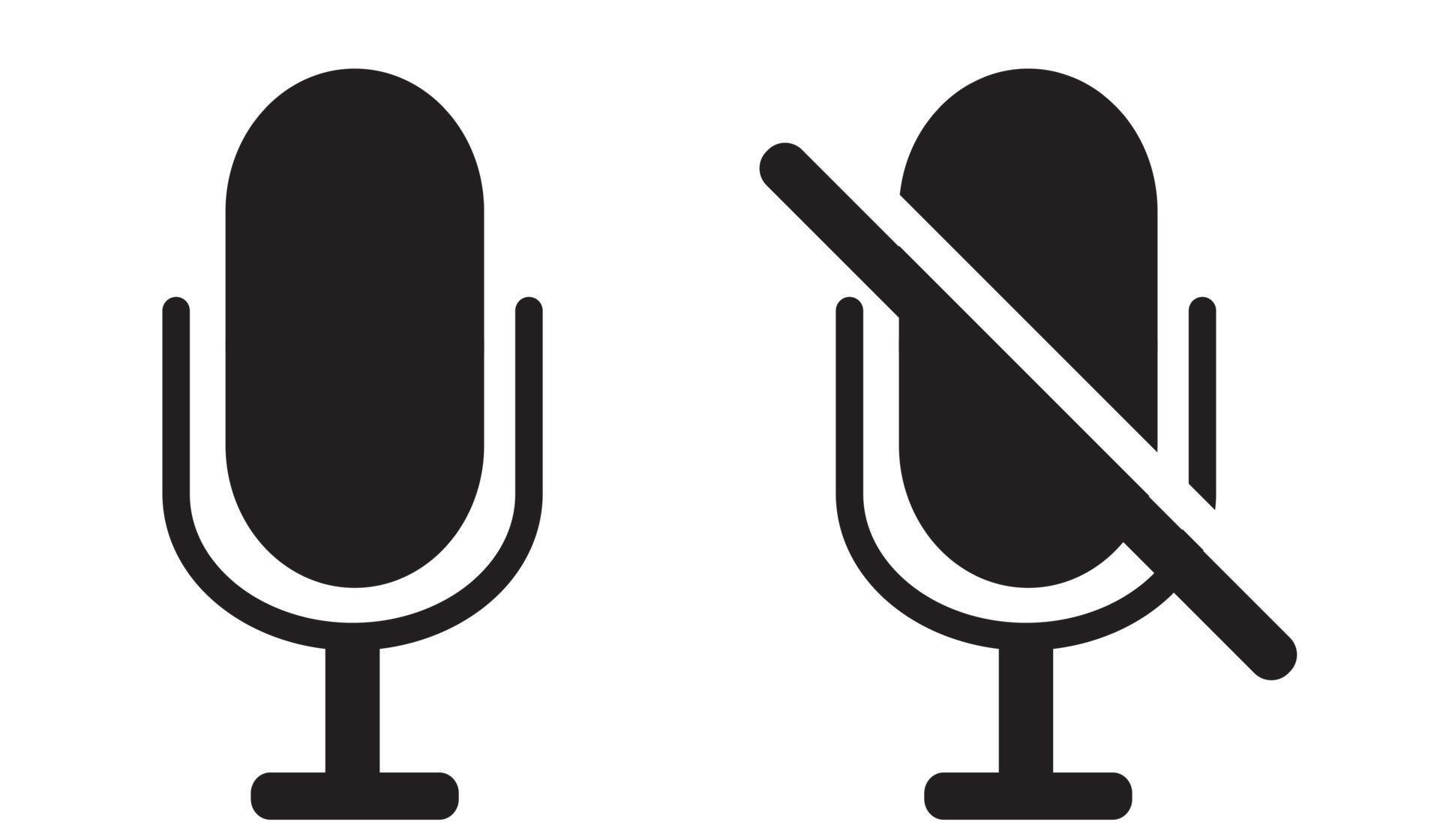 Microphone Icons Collection Mute And Unmute Audio Microphone 3307451 Microphone Icons Collection Mute And Unmute Audio Microphone 3307451