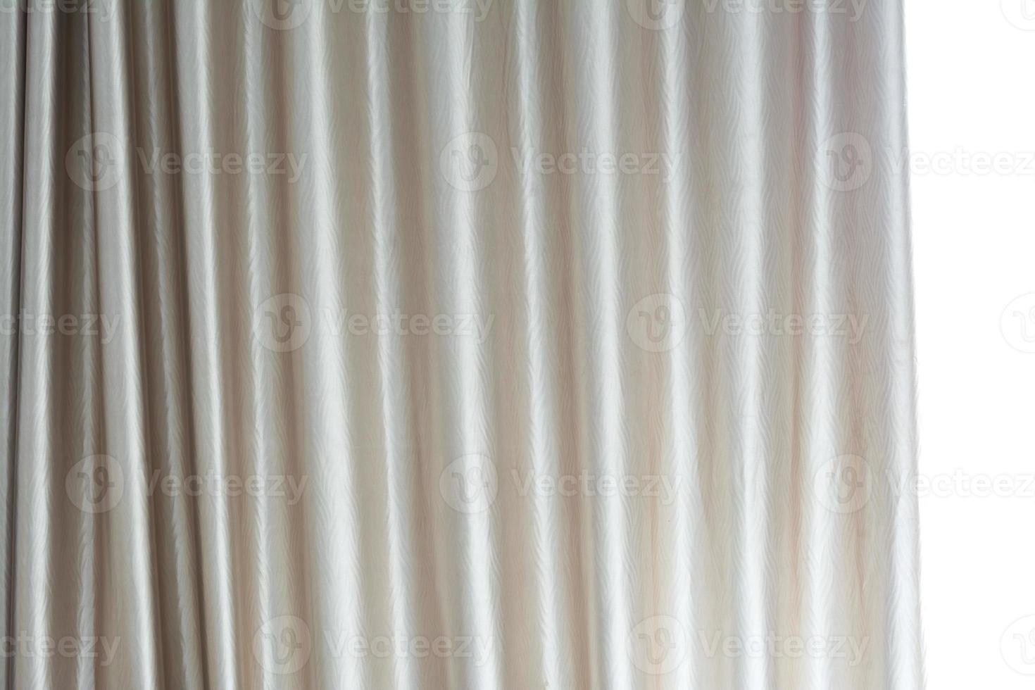 White curtains in light photo