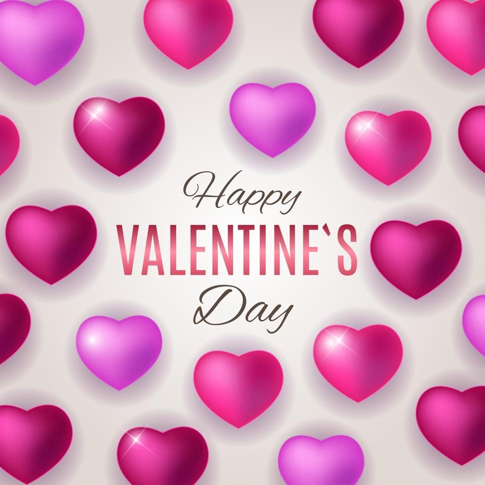 Valentine's Day Love and Feelings Background Design. vector