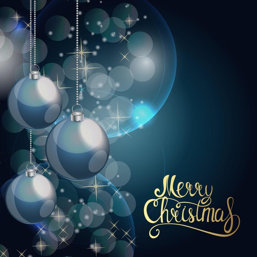 Merry Christmas and New Year Background. Vector Illustration