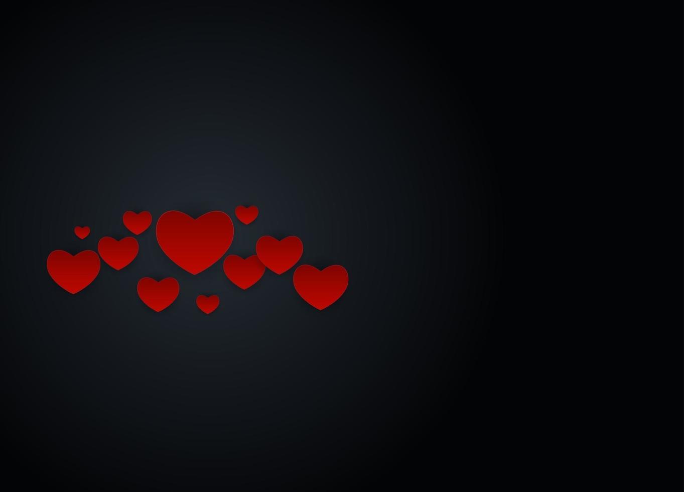 Diseño de fondo de amor y sentimientos de San Valentín. vector