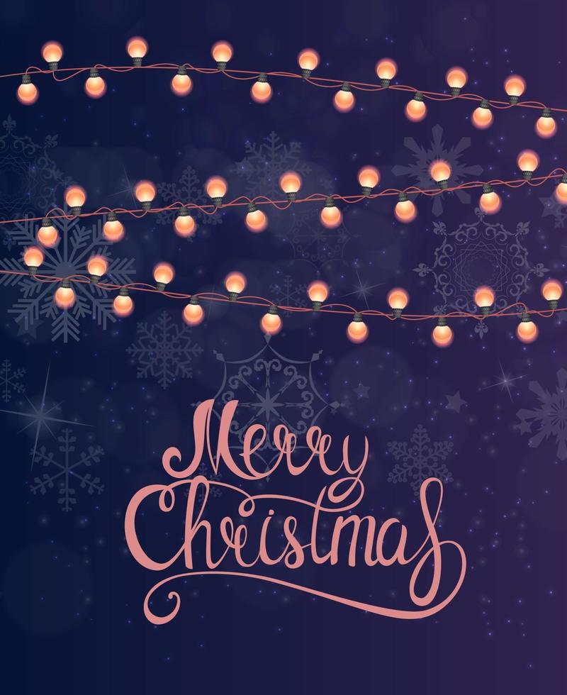 Merry Christmas and New Year Background. Vector Illustration