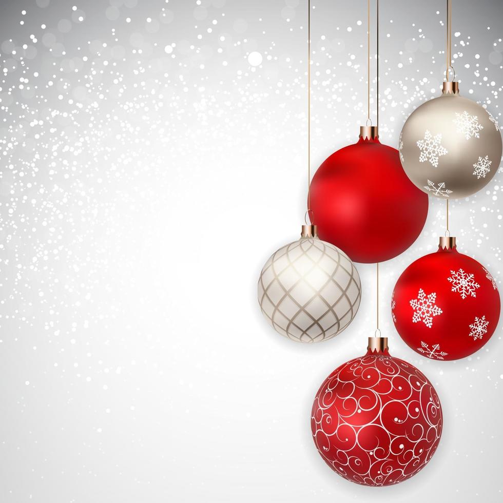 Merry Christmas and New Year Background. Vector Illustration