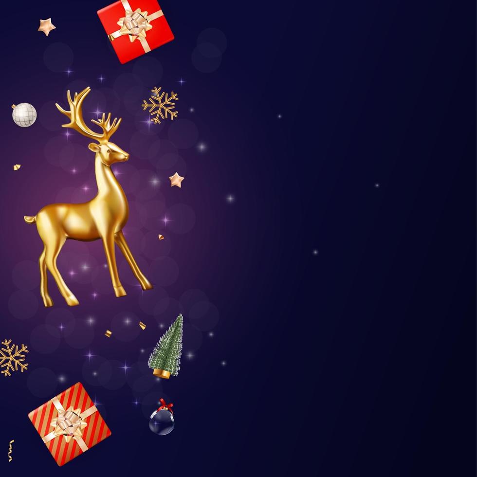 Christmas Holiday Party Background. Happy New Year vector