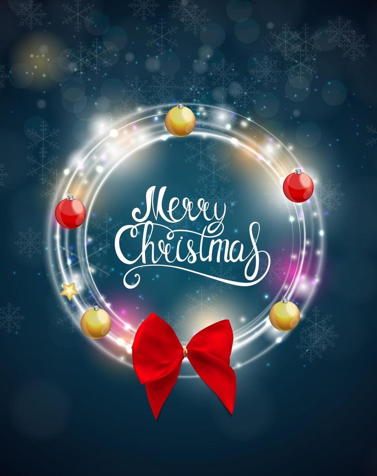 Merry Christmas and New Year Background. Vector Illustration