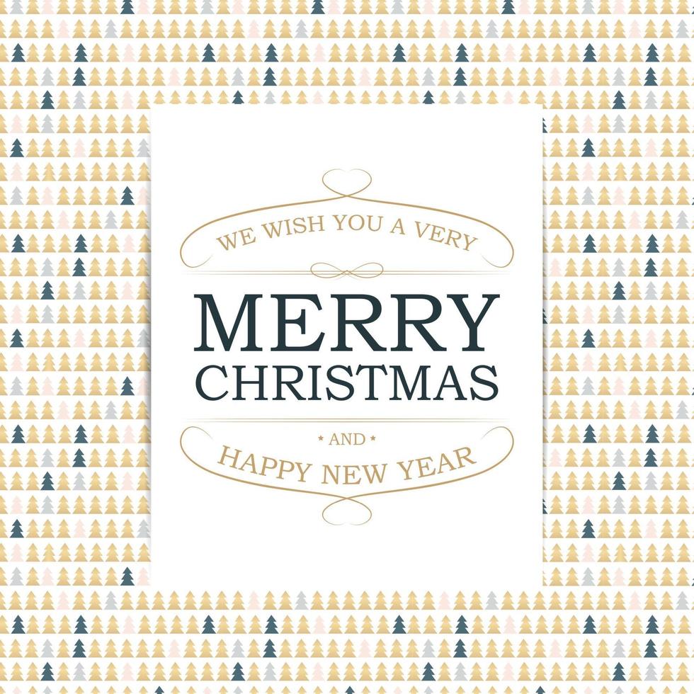 Merry Christmas and New Year Background. Vector Illustration
