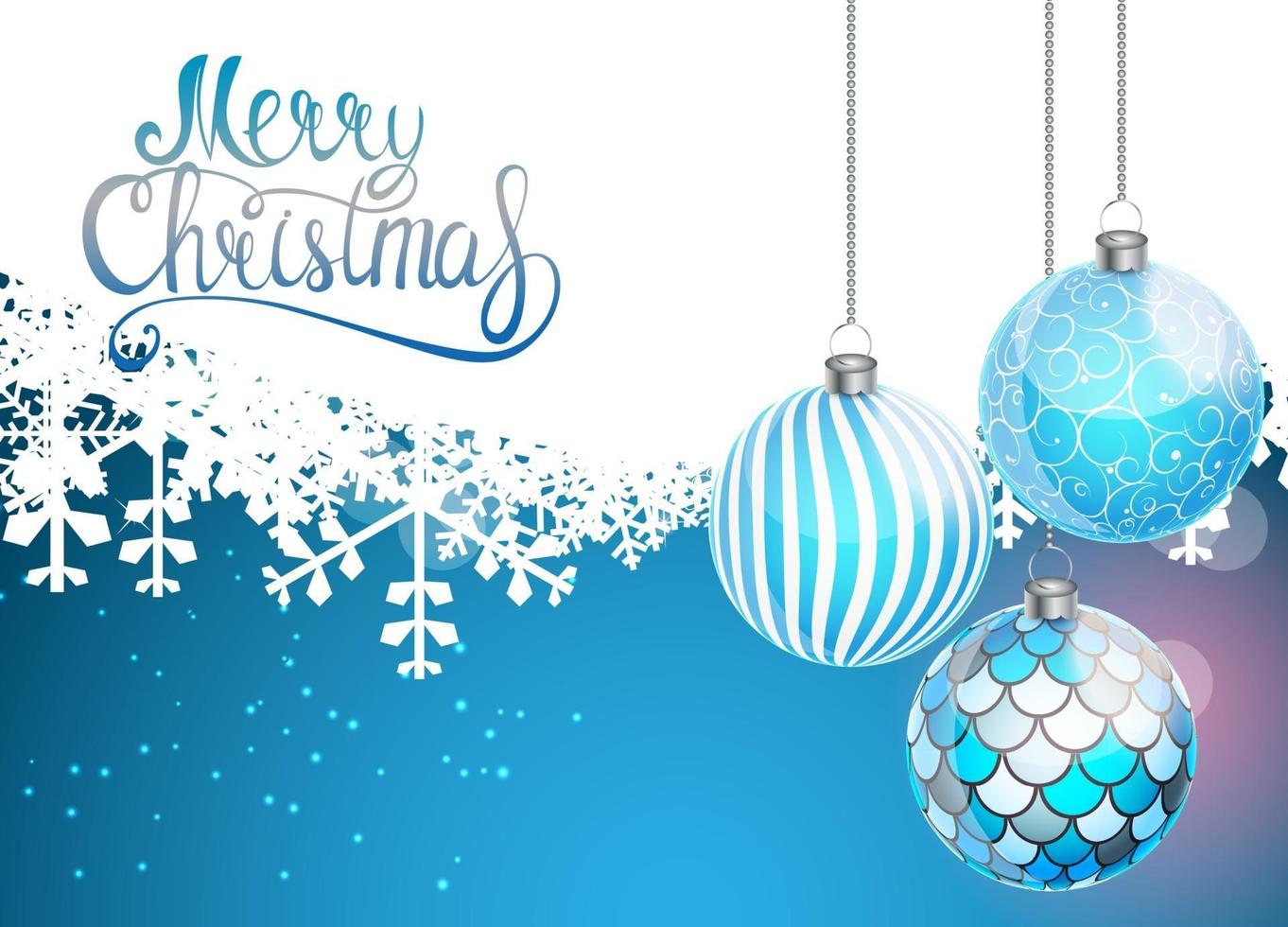 Merry Christmas and New Year Background. Vector Illustration