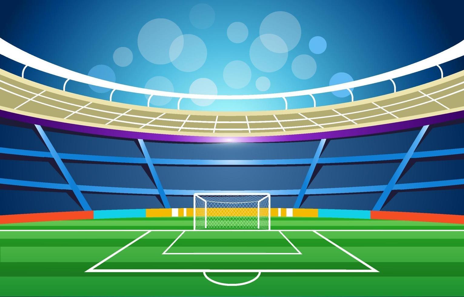 fondo del estadio de futbol vector