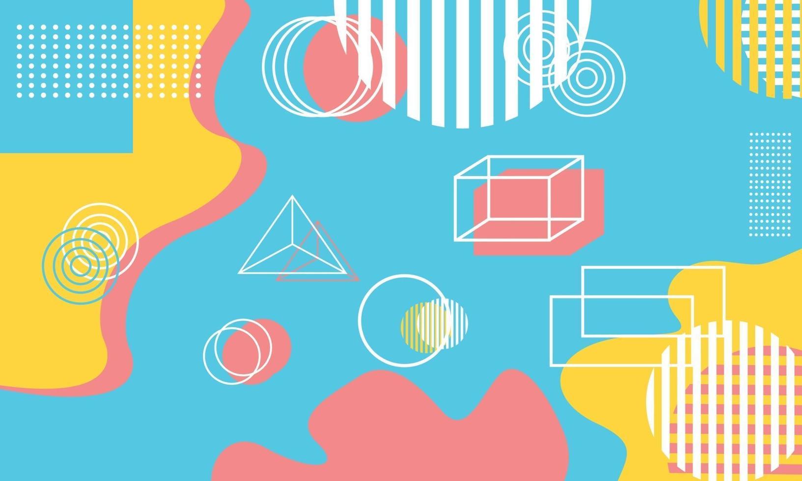 modern pastel blue geometric background vector