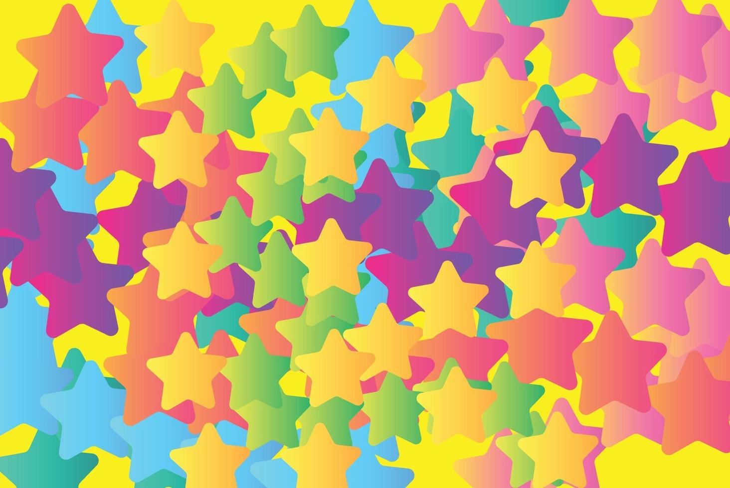 Background wallpaper modern classic abstract colorful cheerful stars vector