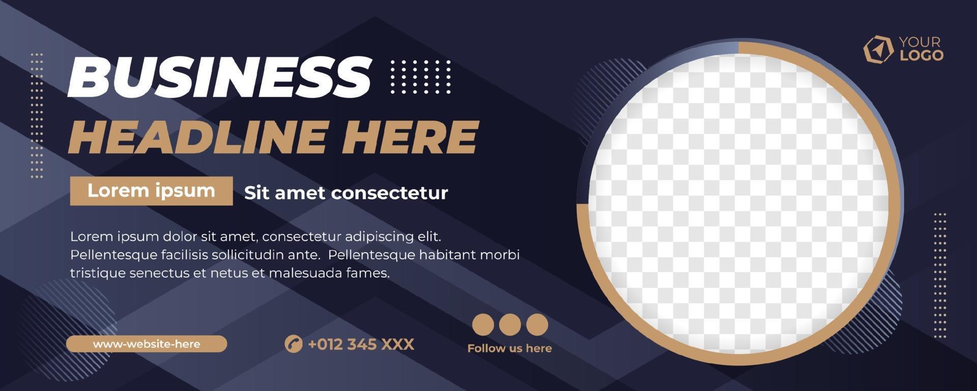 business banner template vector