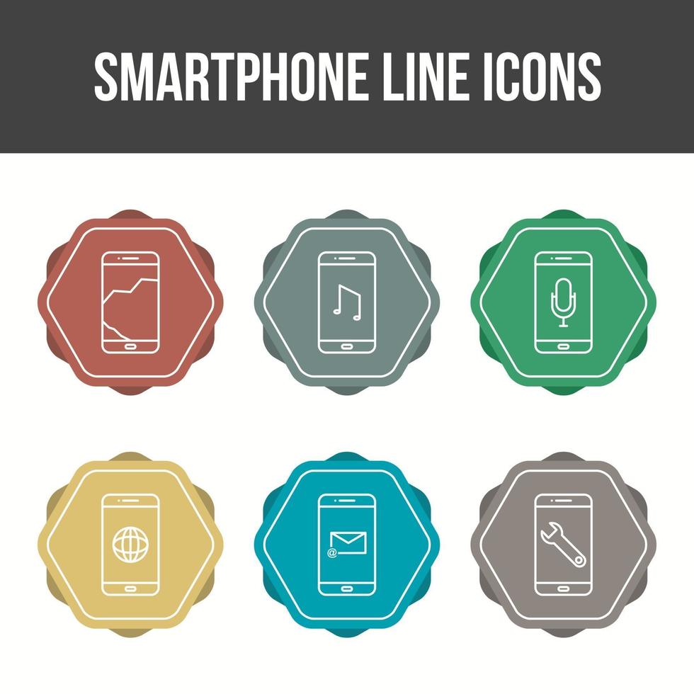 Mobile Apps Vector Icon Set