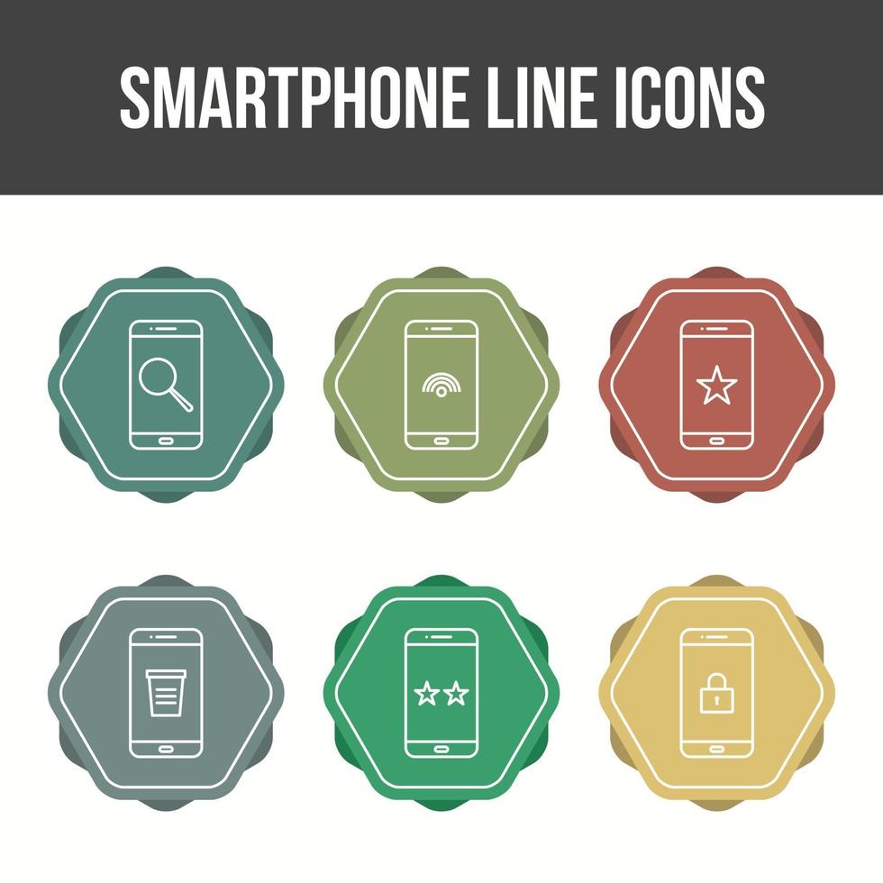 Mobile Apps Vector Icon Set