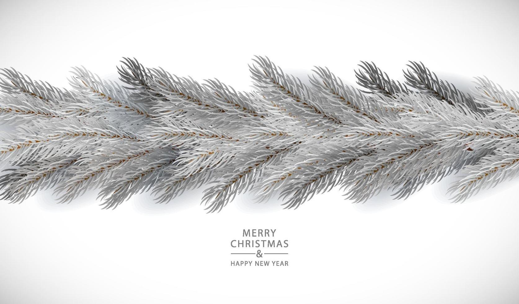 árbol de navidad esponjoso en estilo realista vector