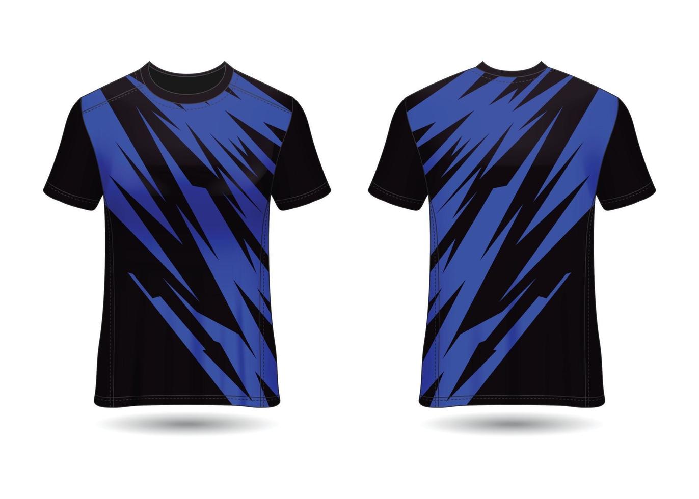 T-Shirt Sport Design. Racing jersey. uniform front and back view. vector