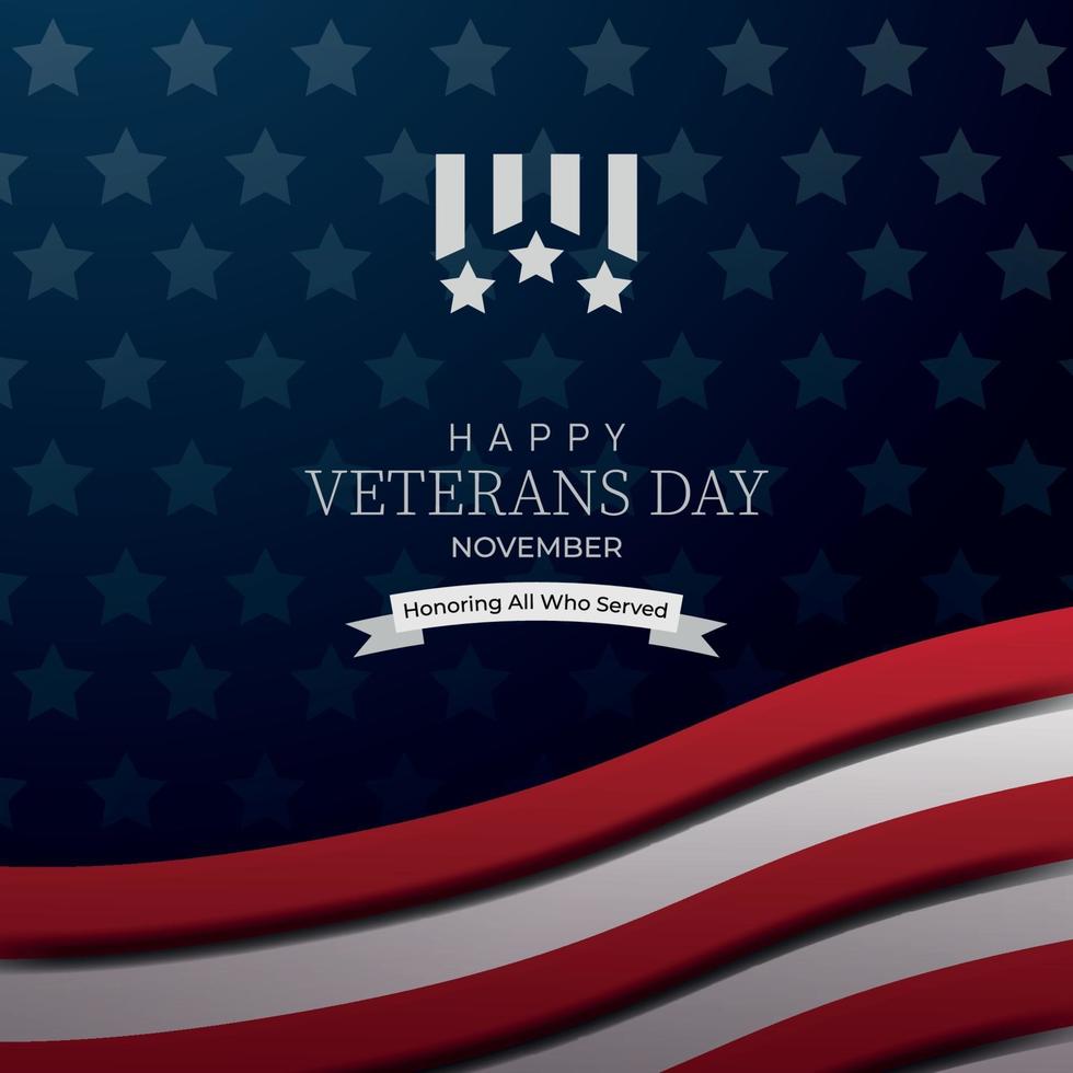 Veterans Day Background vector