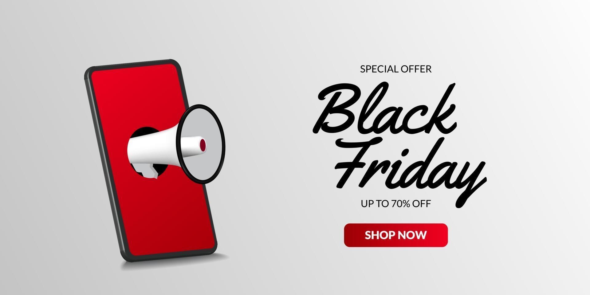 Black friday sale offer banner promotion elegant luxury template vector