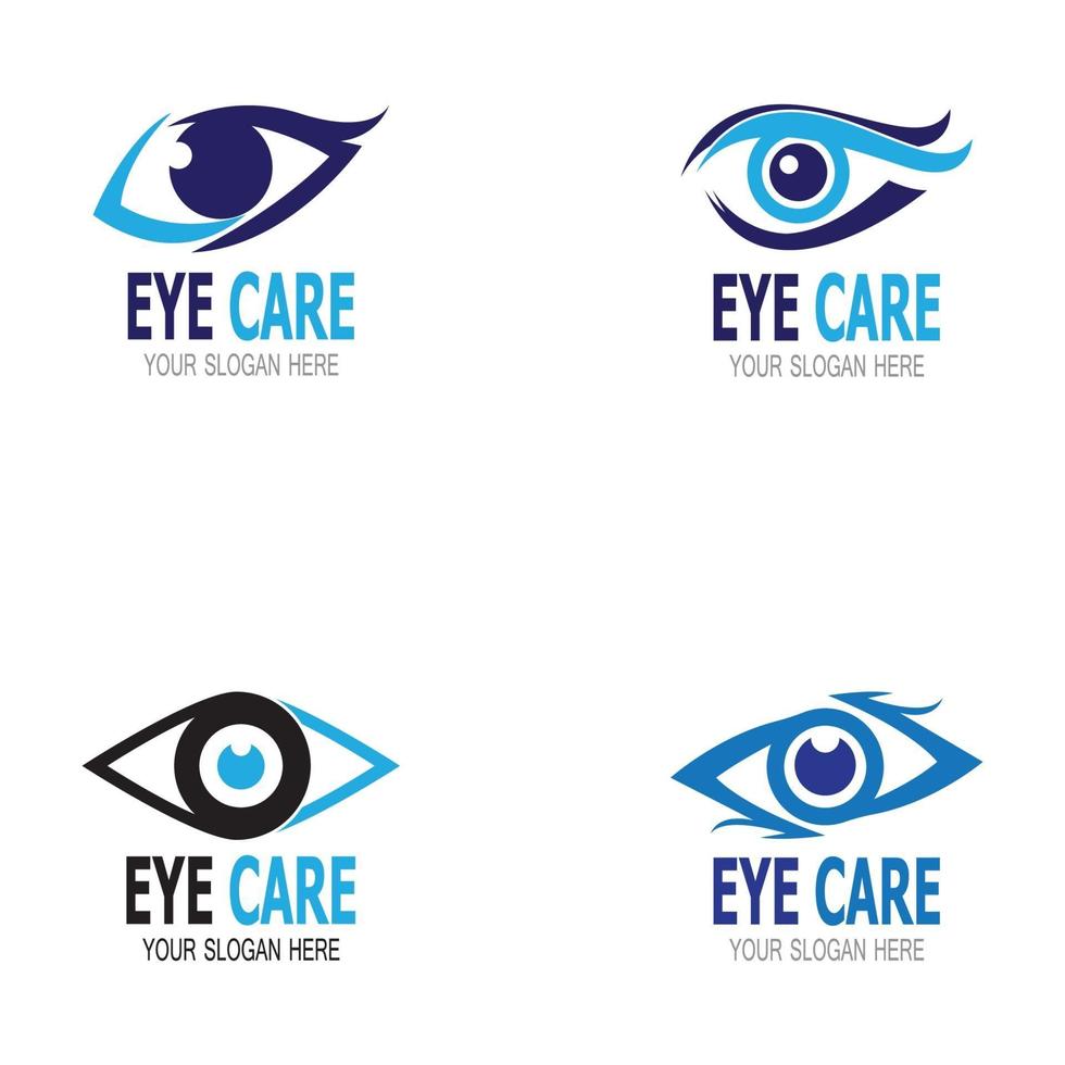 Eye care health icon and symbol vector