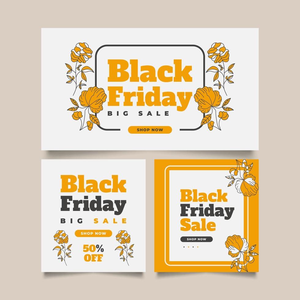 Black Friday Sale Banner Template vector