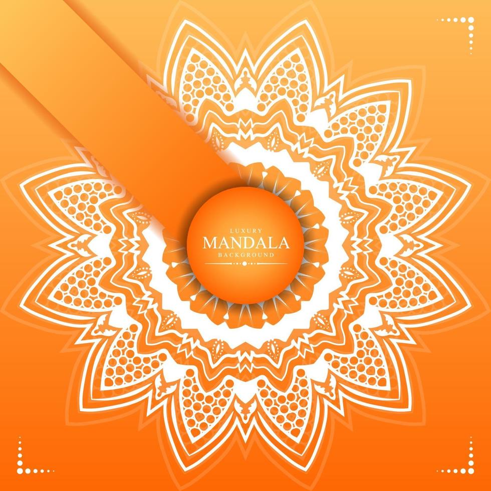 Luxury mandala background design vector