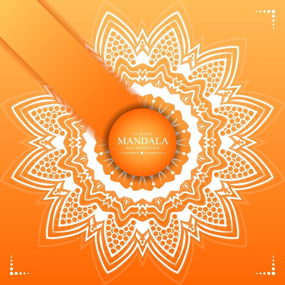 diseño de fondo de mandala de lujo vector