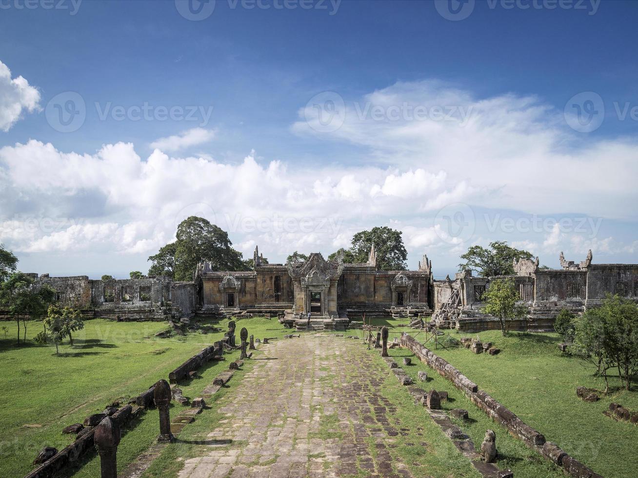 Preah Vihear famous ancient temple ruins landmark in north Cambodia photo