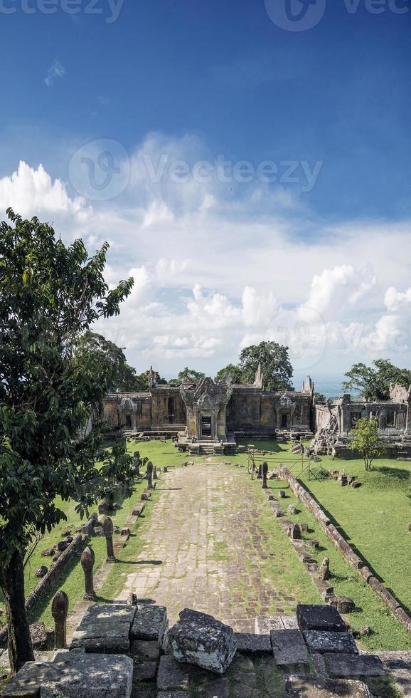 Preah Vihear famous ancient temple ruins landmark in north Cambodia photo