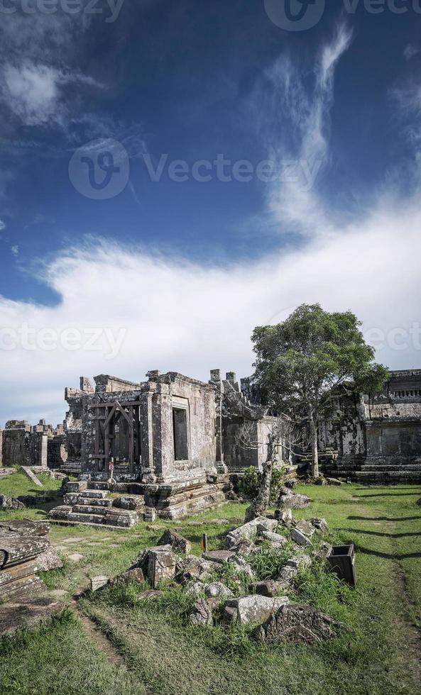 Preah Vihear famous ancient temple ruins landmark in north Cambodia photo