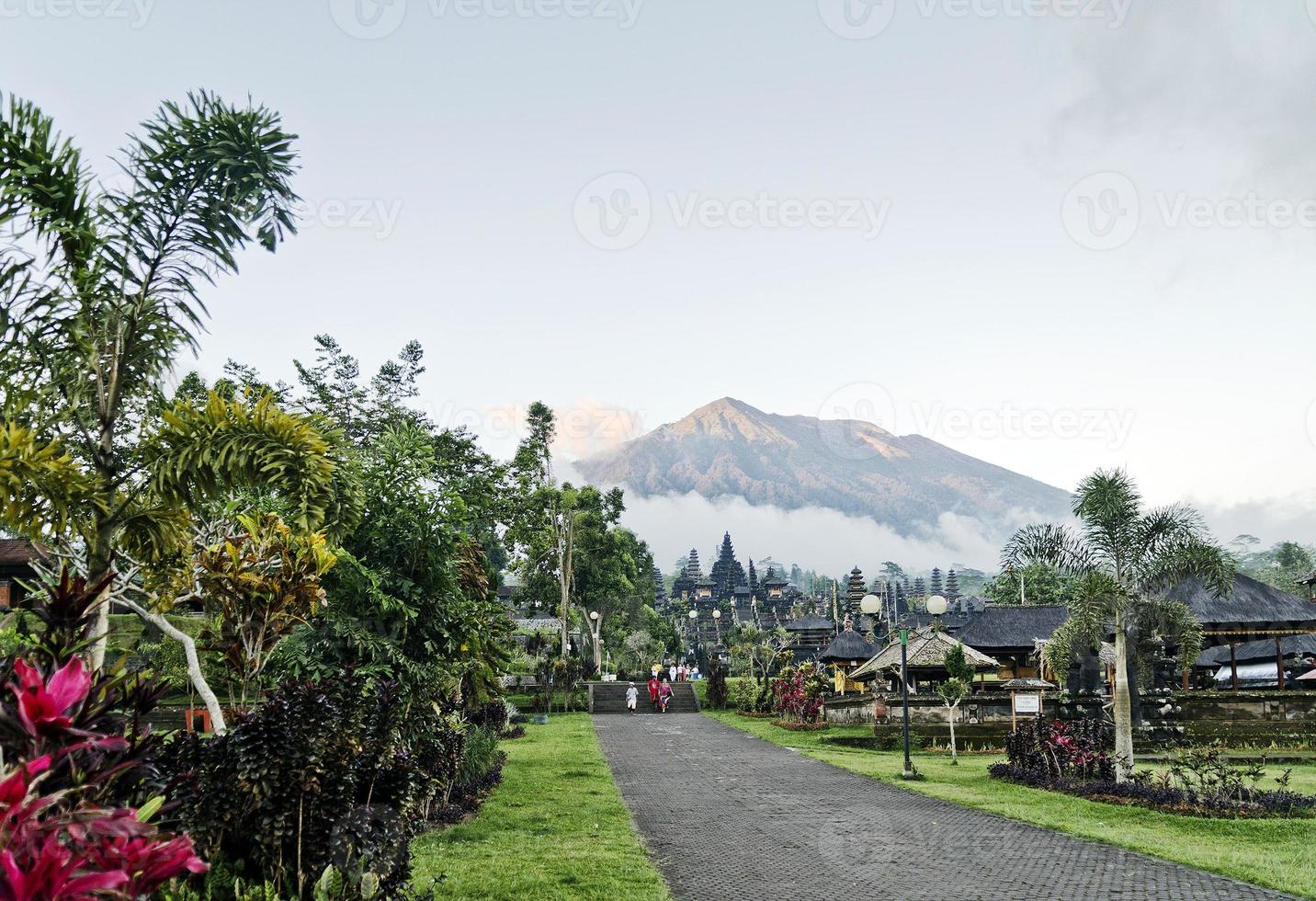 Besakih temple complex famous landmark attraction in Bali Indonesia photo