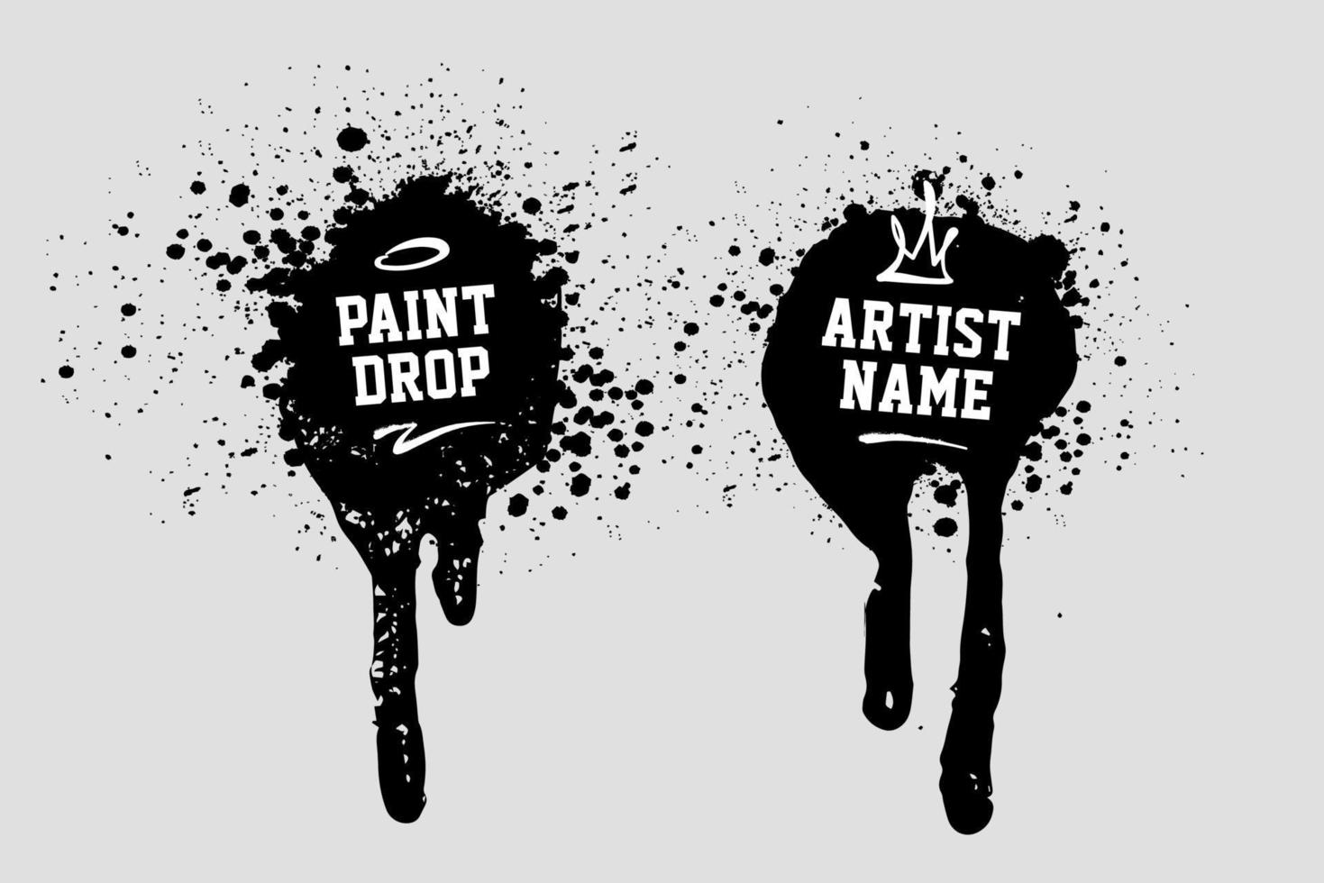 Spray Paint Splash Banners vector