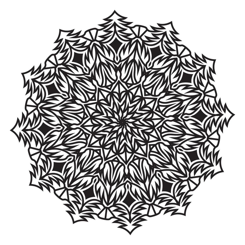 diseño de mandala islámico arabesco de patrón floral para musulmanes vector