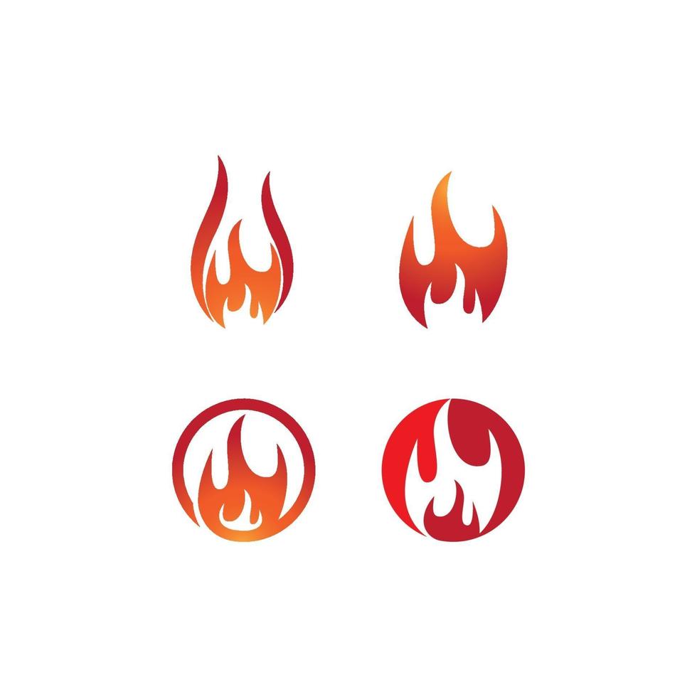 ilustración de llama de fuego vector