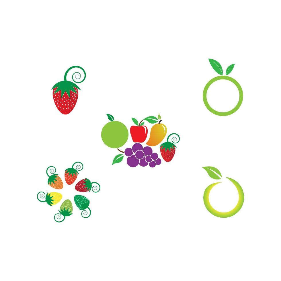 Fruits farm vector