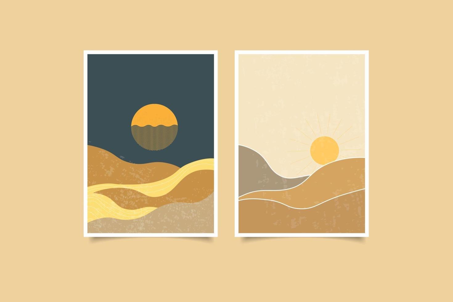 modern landscape collection vector