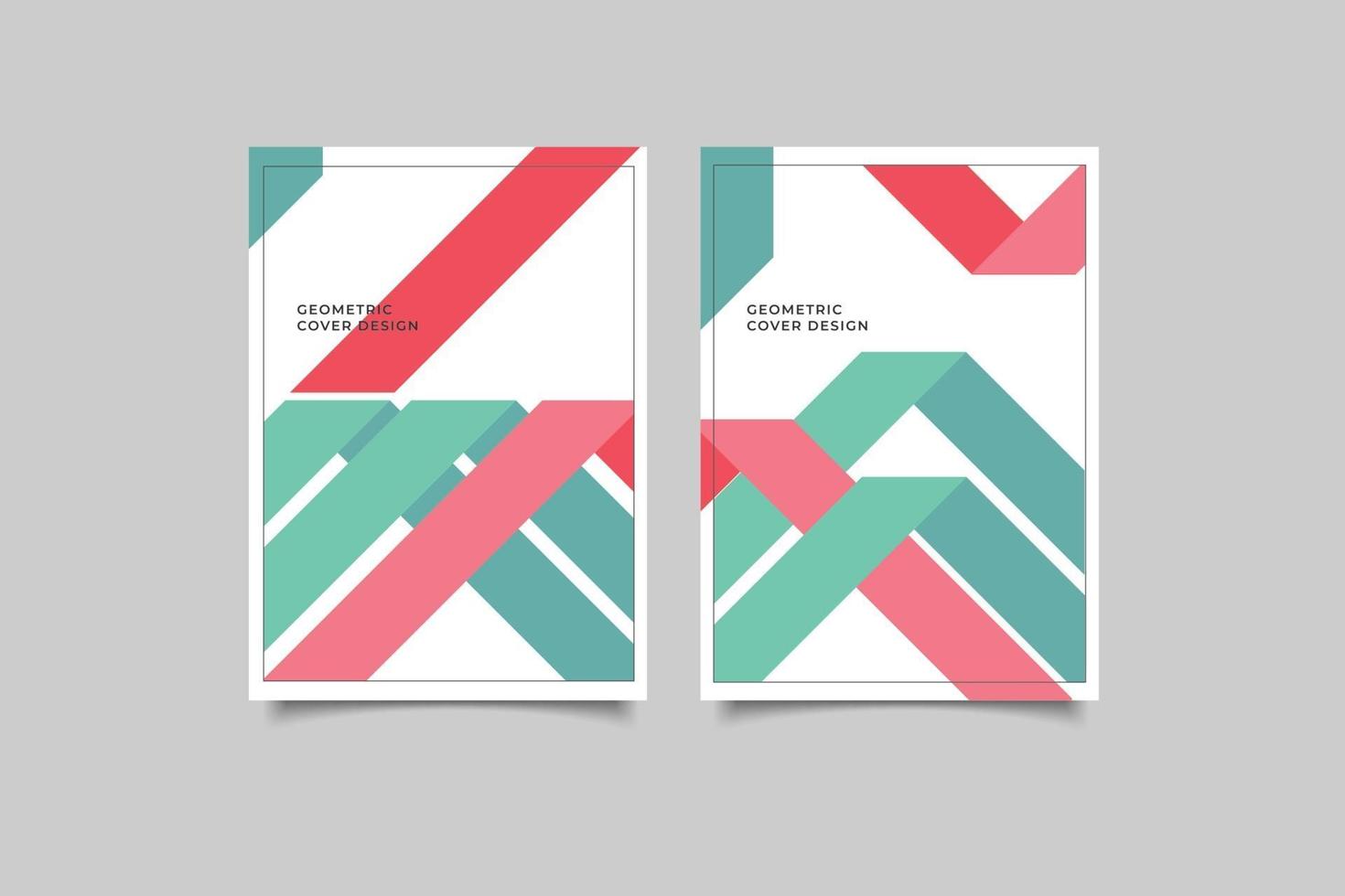 geometric business cover collection vector