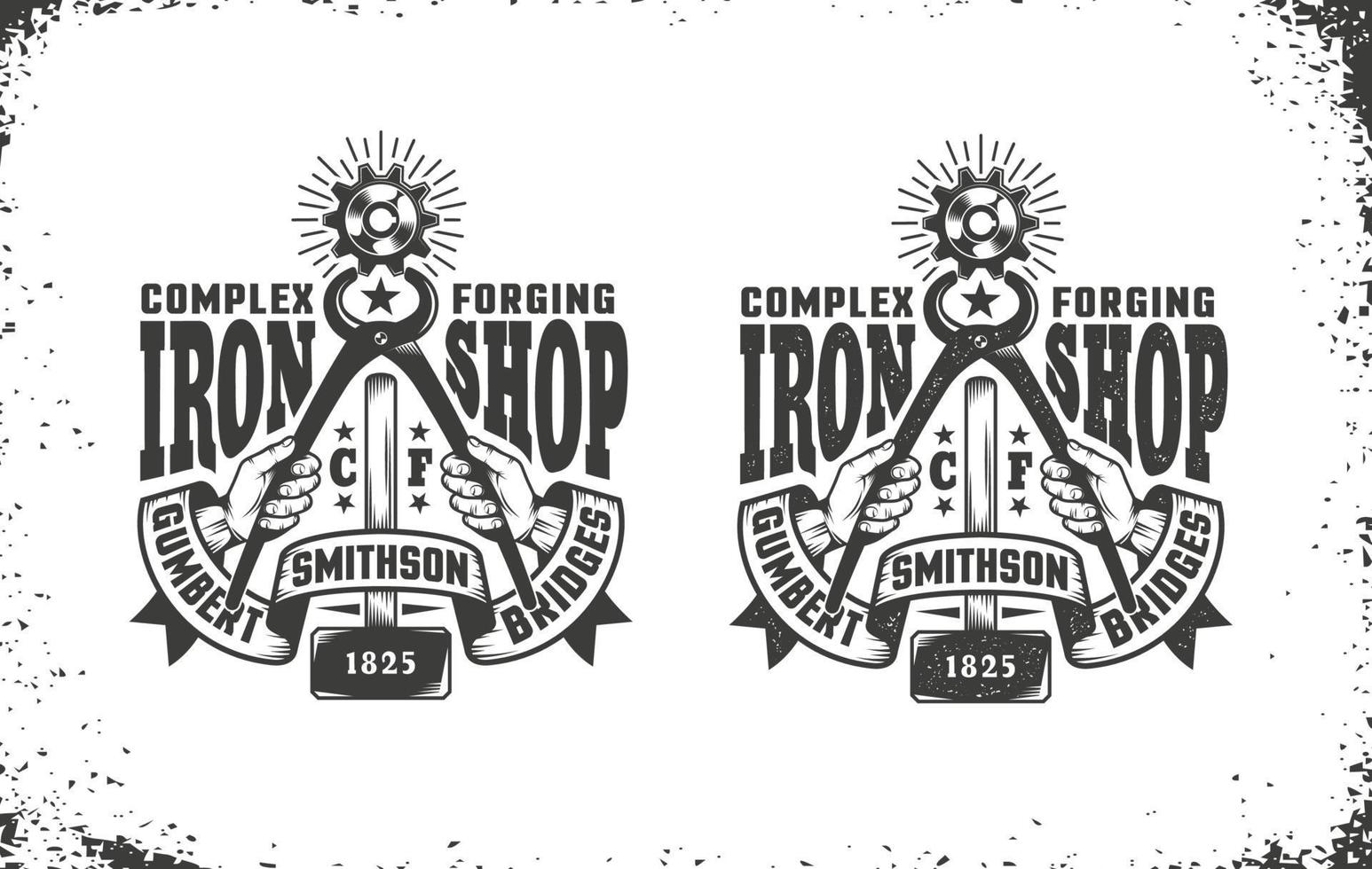 Smithy, workshop logo vector