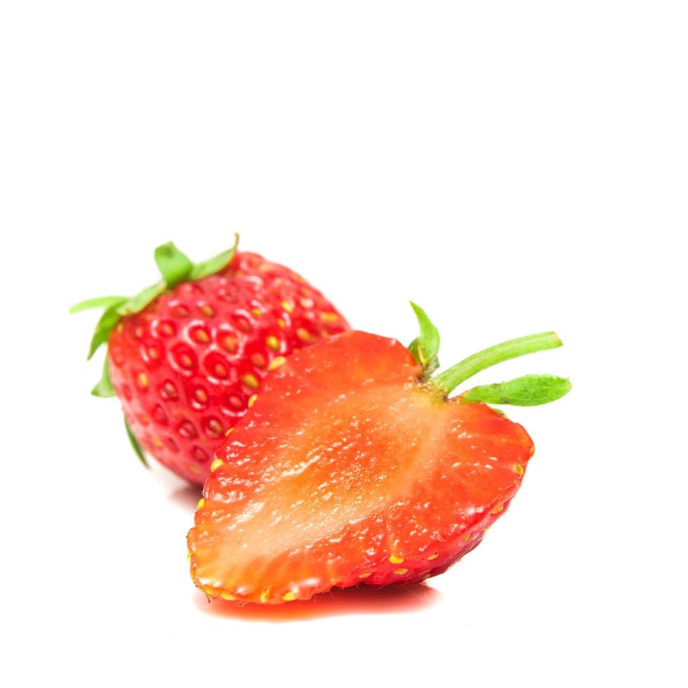 Strawberry on white background photo