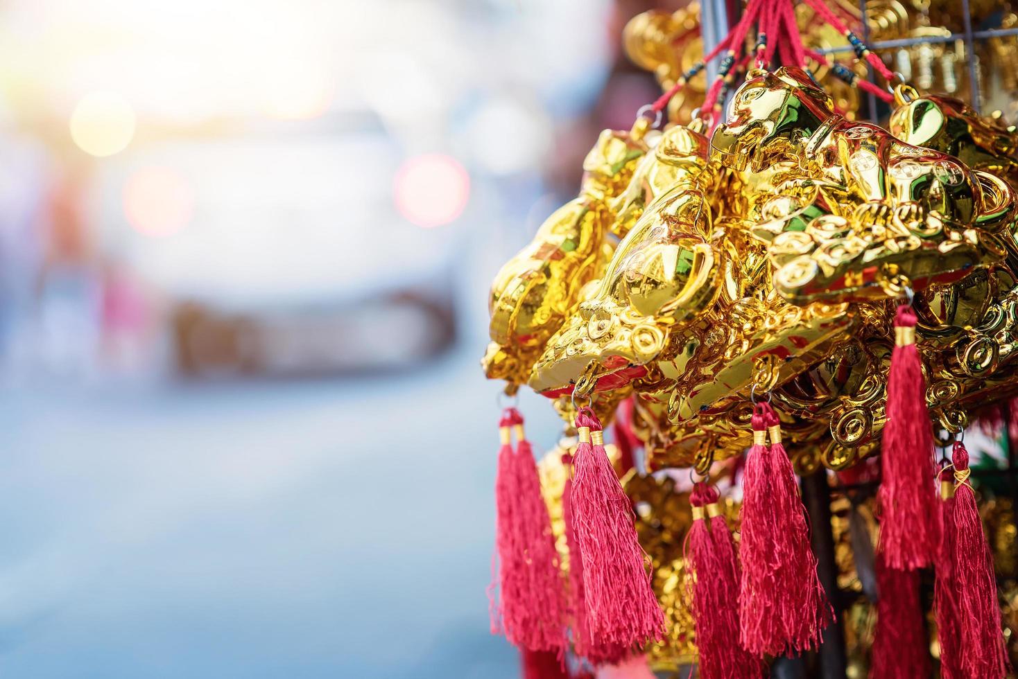 Chinese new year festival decorations. photo