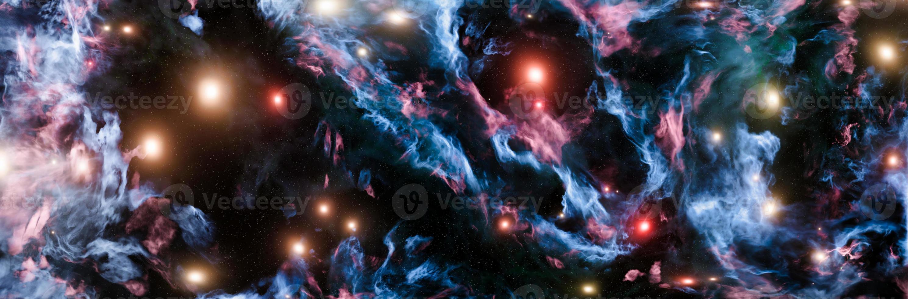 fondo de nebulosa panorámica azul foto