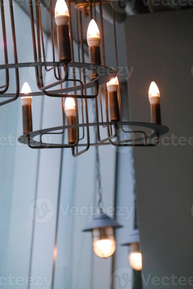 Multi chandelier light pendant in ceiling photo