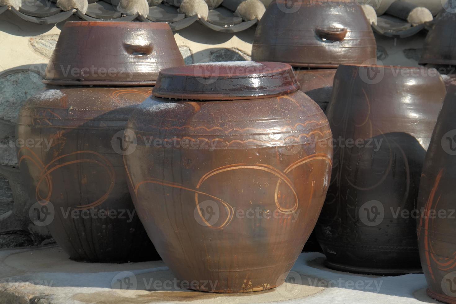 Kimchi traditional fermentation Vase photo