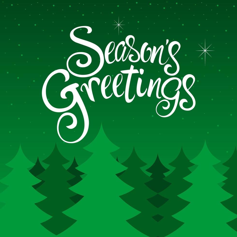 Seasons Greetings Text vector