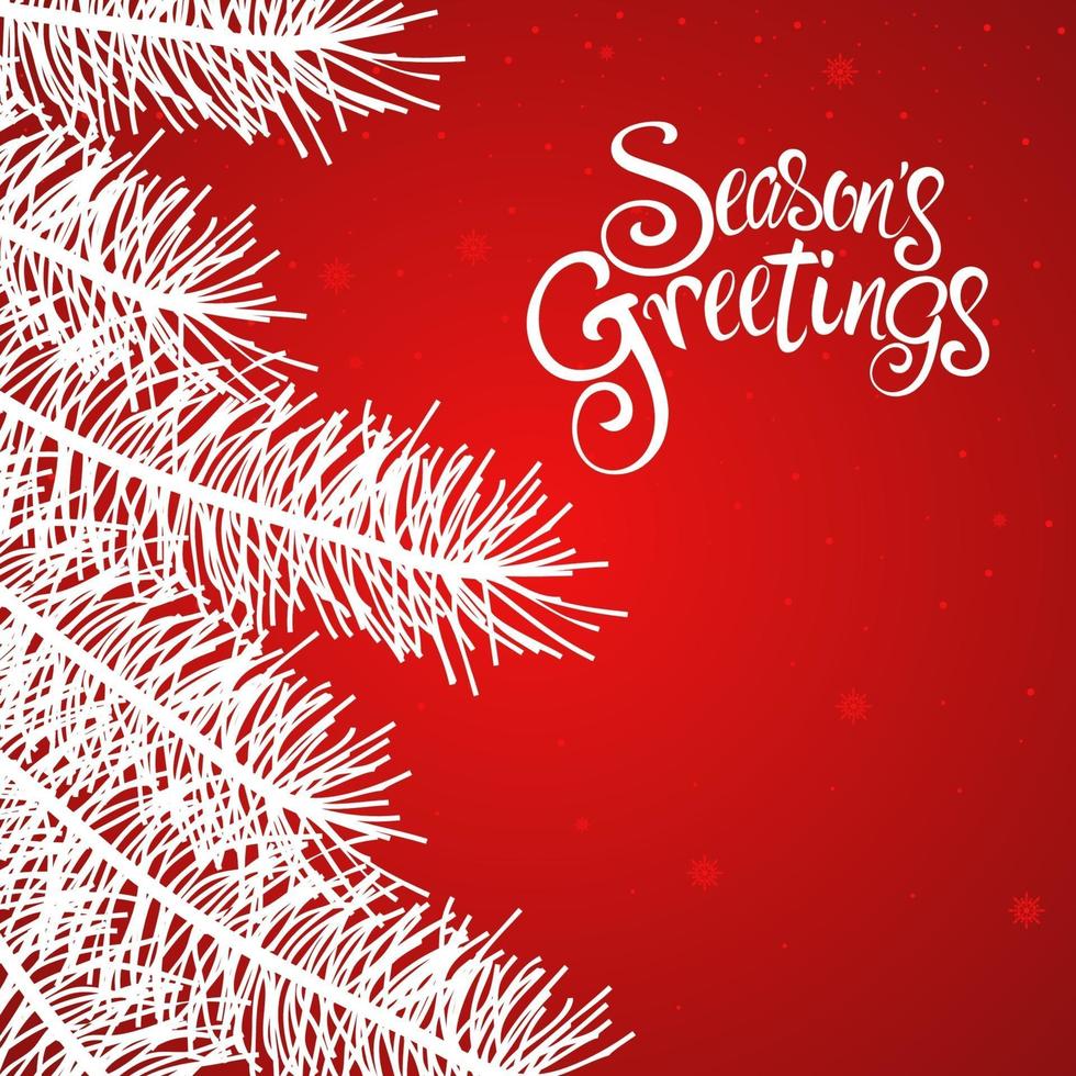 Seasons Greetings Text vector