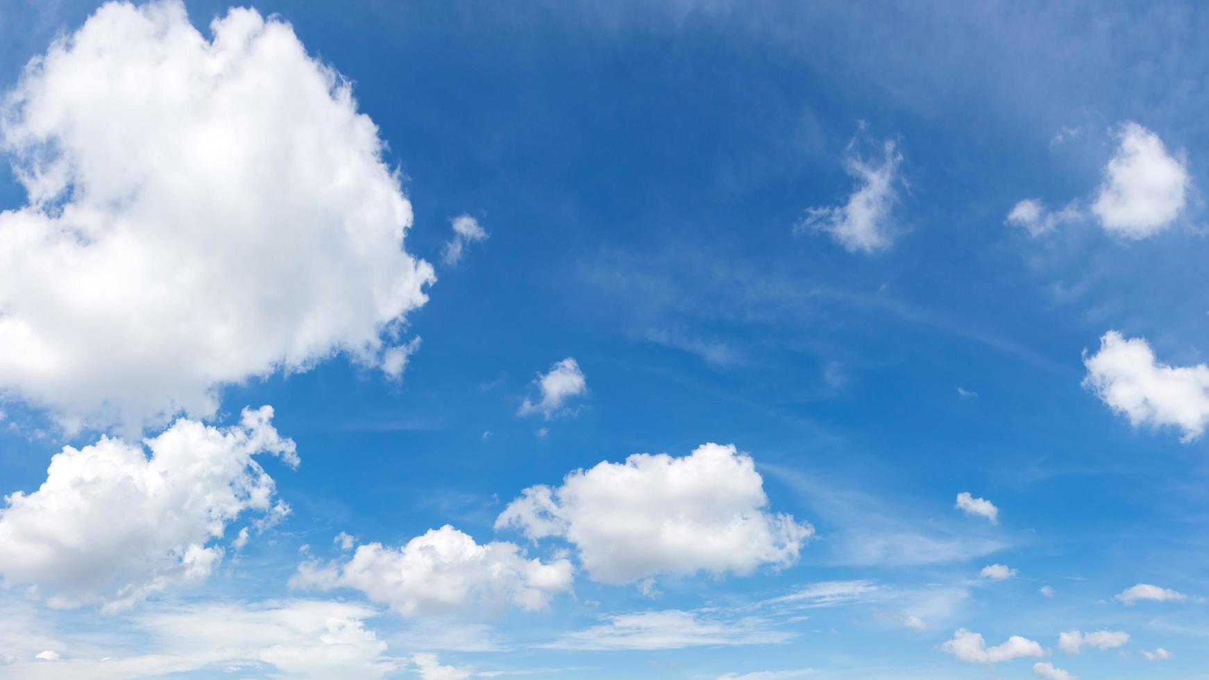 Vibrant color panoramic sky. photo