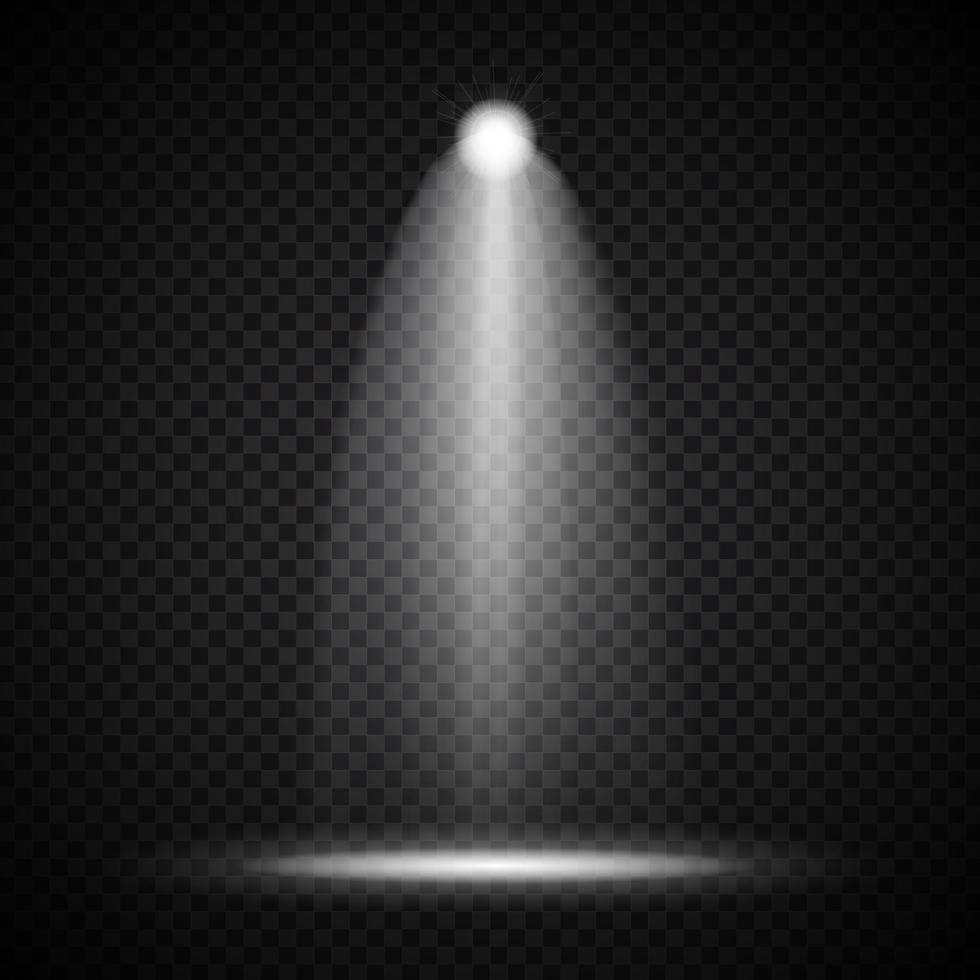 Bright Projectors Lighting Lamp with Spotlights Lighting Effects vector